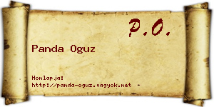 Panda Oguz névjegykártya
